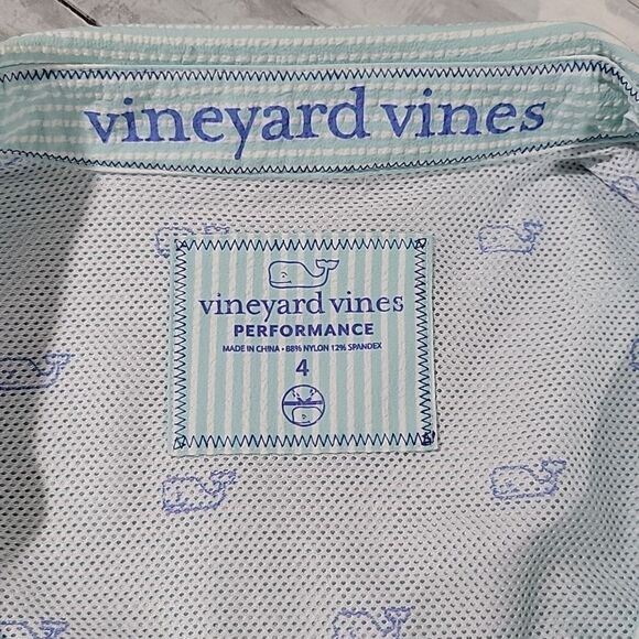 Vineyard Vines Performance Sailing Shirt sz 4 - Picture 6 of 6